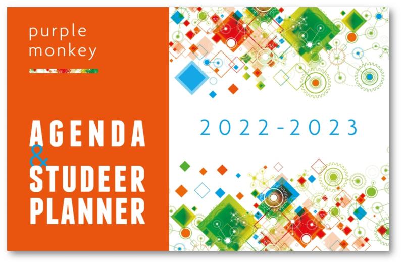Purple Monkey Agenda en Studeerplanner 2022-2023
