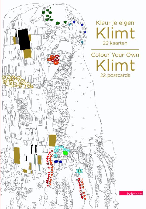 Kleur je eigen Klimt - 22 kaarten/Colour Your Own Klimt - 22 postcards