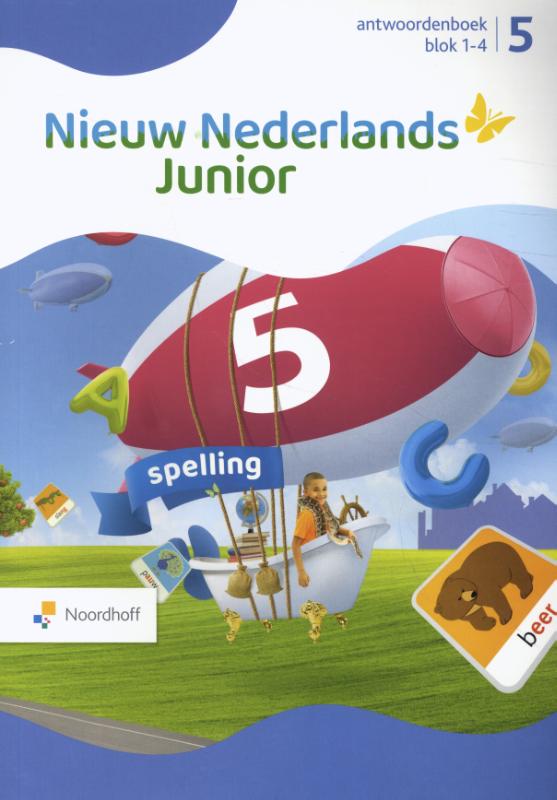 Nieuw Nederlands Junior spelling 5 blok 1-4 antwoordenboek