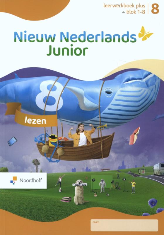 Nieuw Nederlands Junior lezen 8 Plus Leerwerkboek