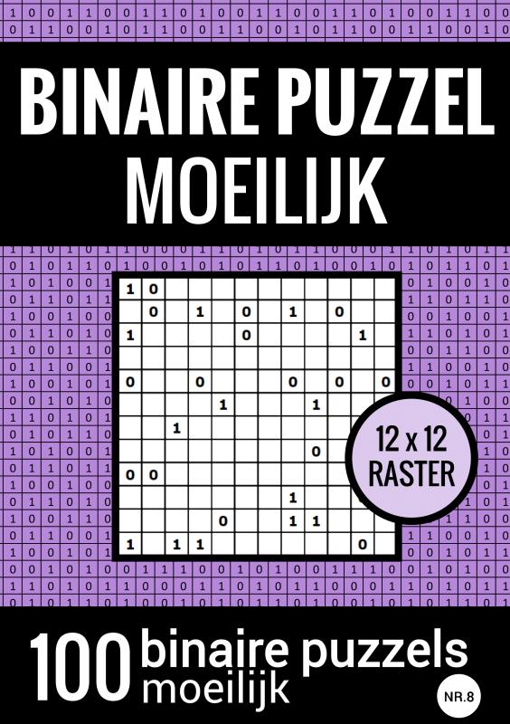 Binaire Puzzel Moeilijk - Puzzelboek met 100 Binairo